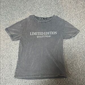 Charlotte Russe Gray Short Sleeve Tee Casual Cotton